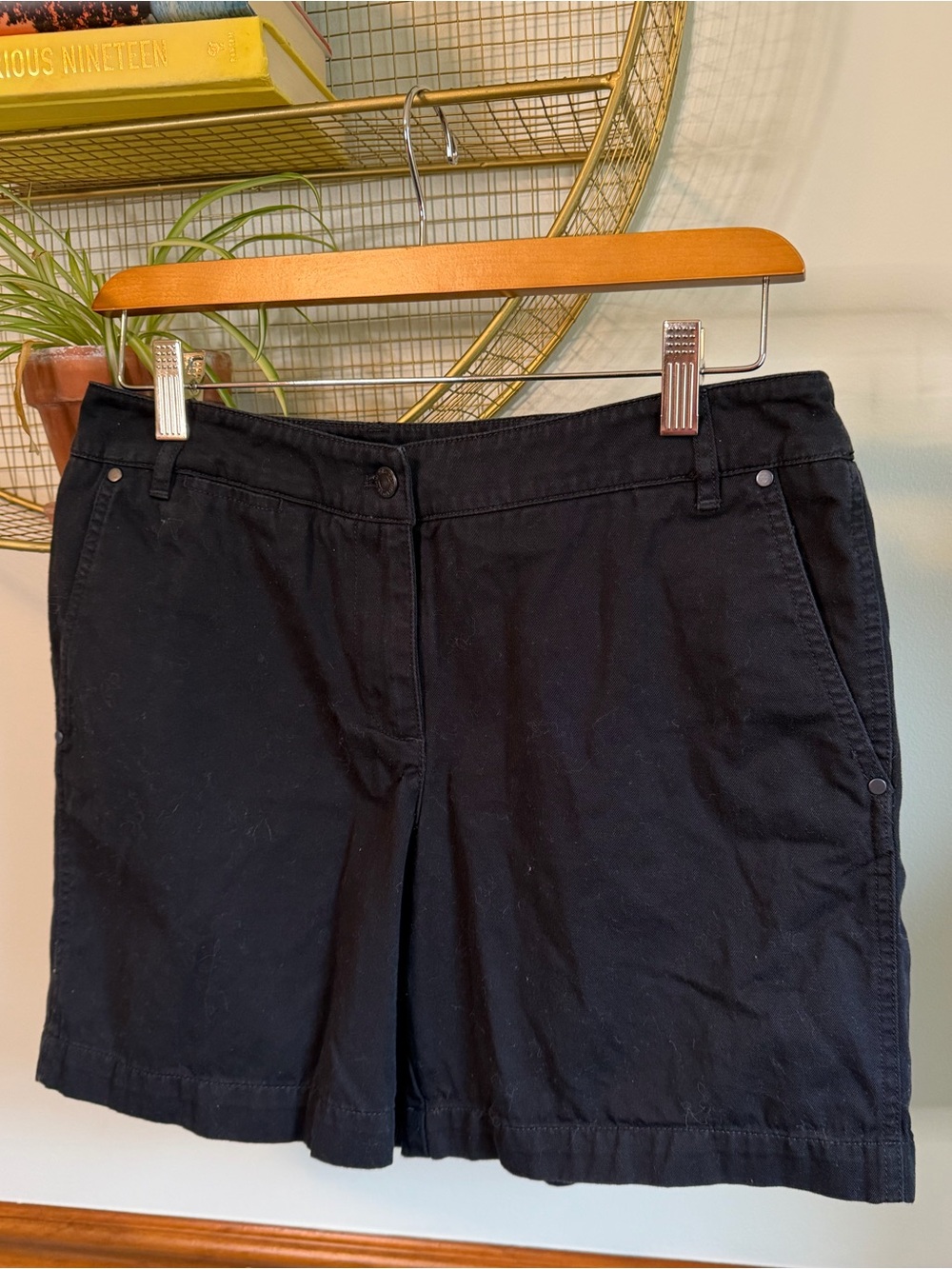 Jones New York Black Casual Bermuda Shorts